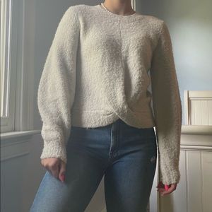 joie fuzzy sweater with slight sparkle tint